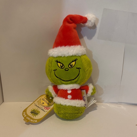 Dr. Seuss Grinch Plush with Red Santa Outfit - Picture 1 of 1